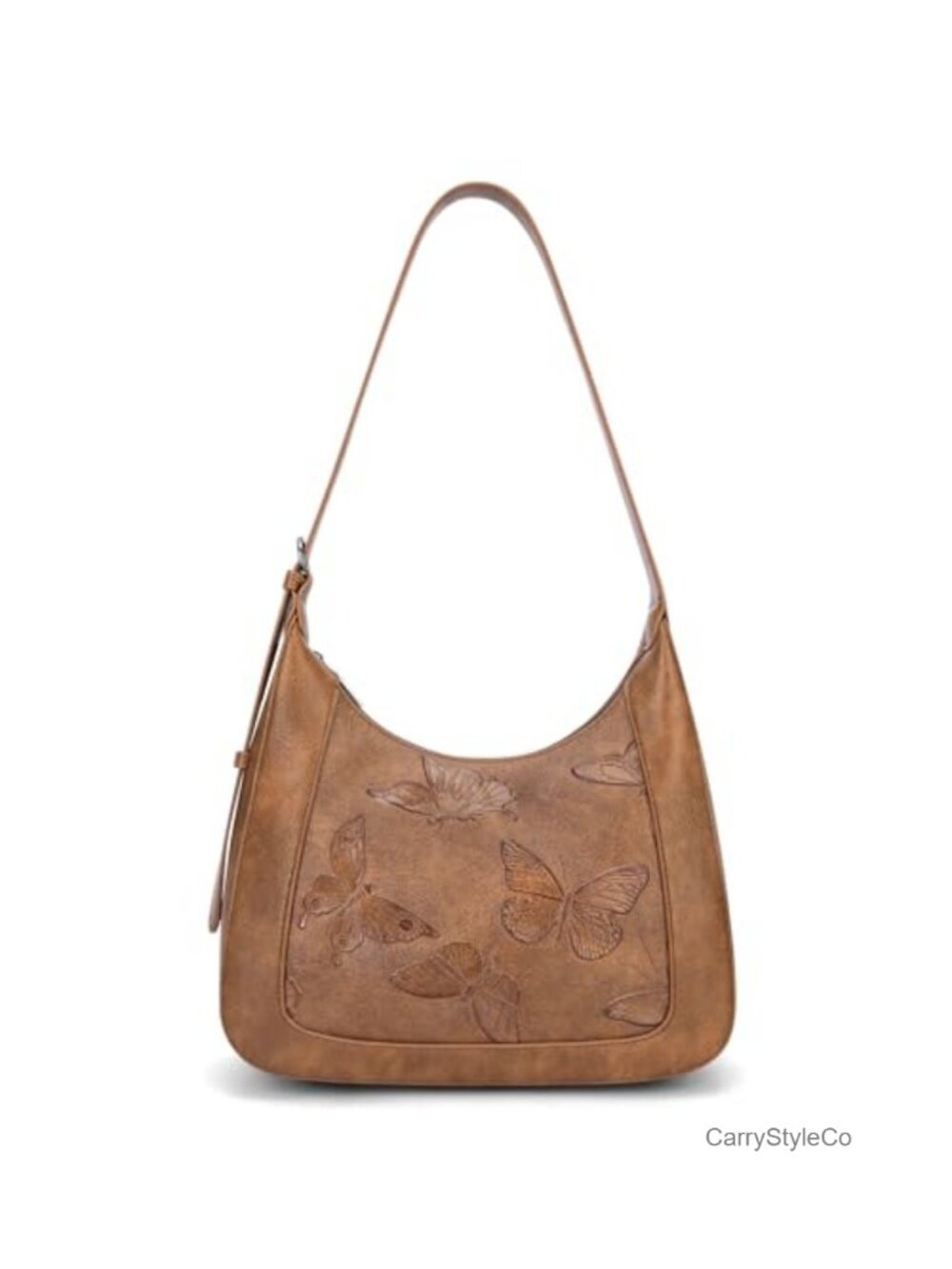 Vegan Leather Butterfly Hobo Shoulder Bag Purse for Women